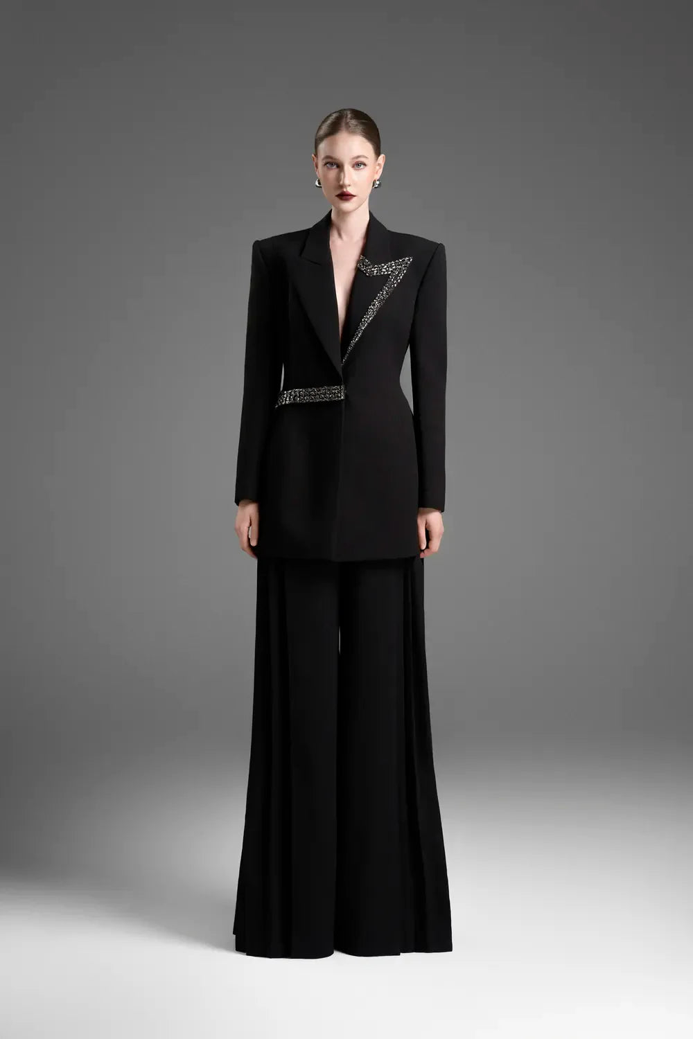 Quần xếp ly ống loe