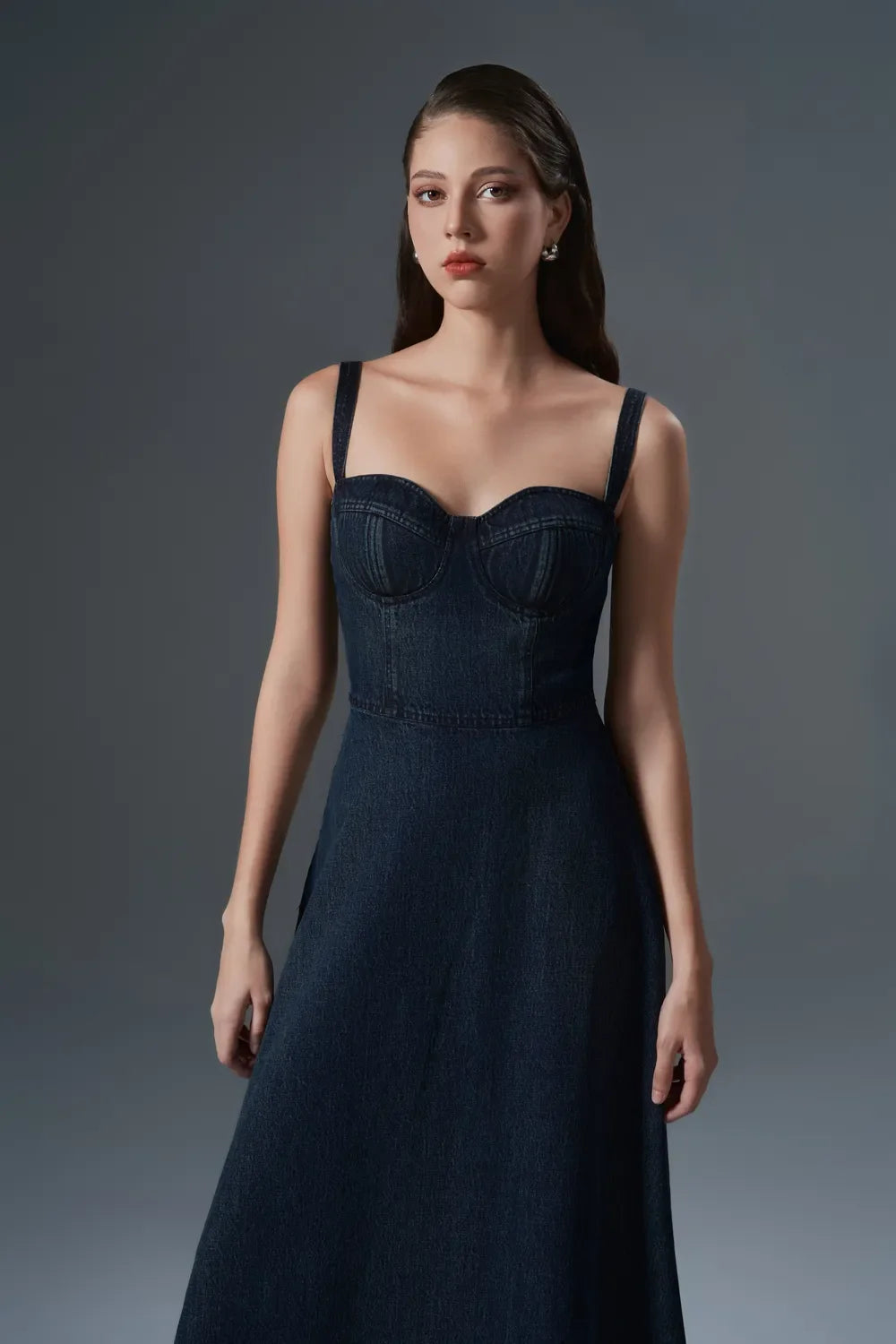 Đầm Xòe Chữ A Dây Áo Cúp Ngực